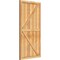Ekena Millwork Framed Board-n-Batten Shutters w/Z-Bar, Rough Sawn Western Red Cedar, 26 7/8W x 52H, PR RBF06Z26X052RWR - alternate 4